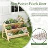 image3Tiers Raised Garden Bed Wooden Garden Planter with 3 Planter Box ampamp Storage Shelf 2 Convenient Side Hooks Outdoor Elevated Plant Box Stand with Leg for Flowers Vegetables