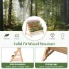 image3Tiers Raised Garden Bed Wooden Garden Planter with 3 Planter Box ampamp Storage Shelf 2 Convenient Side Hooks Outdoor Elevated Plant Box Stand with Leg for Flowers Vegetables