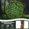 image4FT Artificial Boxwood Topiary Tree Faux Greenery Plants Ball Tree in CementFilled Plastic Pot Decorative Trees for Front Porch Fake Green Plant for Indoor ampamp Outdoor 1 4 FT2