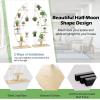 image6 Tier Metal Plant Stand Half Moon Shape Plant Shelf Indoor wHanger ampamp AntiToppling Device MultiPurpose Tall Flower Stand Curved Rack for Home Living Room Balcony BlackWhite