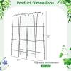 image71 x 71 Trellis for Climbing Plants Outdoor UShaped Metal Garden Arched Trellis with Netting SureClips ampamp Ground Stakes Cucumber Trellis for Vegetable Fruit Flower Vine