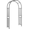 image72Ft86 Garden Arch Arbor Trellis Outdoor Metal Arch for Various Climbing Plant Flower EasytoAssemble Wedding Arch Backdrop Stand for Lawn Bridal Party Ceremony Wide Arbor Black