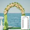 image72Ft86 Garden Arch Arbor Trellis Outdoor Metal Arch for Various Climbing Plant Flower EasytoAssemble Wedding Arch Backdrop Stand for Lawn Bridal Party Ceremony Wide Arbor Black
