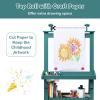 imageArt Easel for Kids Wooden Standing Painting Easel wWhite Board ampamp Chalkboard Paper Roll Magnetic Beads Pigment Cups 2Tier Rack with 2 Storage Bins DoubleSided Toddler Easel WhiteBlue