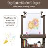 imageArt Easel for Kids Wooden Standing Painting Easel wWhite Board ampamp Chalkboard Paper Roll Magnetic Beads Pigment Cups 2Tier Rack with 2 Storage Bins DoubleSided Toddler Easel WhiteCoffee