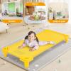 imageDaycare Cots 6Pack Stackable Nap Bed Cot with Easy Lift Corners Portable Children Sleeping Cots for Preschool Classroom Nursery ReadytoAssemble SandColorful