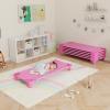 imageDaycare Cots 6Pack Stackable Nap Bed Cot with Easy Lift Corners Portable Children Sleeping Cots for Preschool Classroom Nursery ReadytoAssemble SandPink