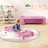 imageDaycare Cots 6Pack Stackable Nap Bed Cot with Easy Lift Corners Portable Children Sleeping Cots for Preschool Classroom Nursery ReadytoAssemble SandPink