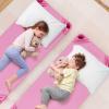 imageDaycare Cots 6Pack Stackable Nap Bed Cot with Easy Lift Corners Portable Children Sleeping Cots for Preschool Classroom Nursery ReadytoAssemble SandPink