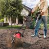 imageGRAFFY 10 Amp Electric Garden Tiller Rototillers Tool with 14 Inch Tilling Width ampamp 9 Inch Working Depth Corded Electric Tiller and Cultivator for Garden Lawn Digging Weed Removal