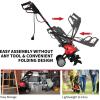 imageGRAFFY 10 Amp Electric Garden Tiller Rototillers Tool with 14 Inch Tilling Width ampamp 9 Inch Working Depth Corded Electric Tiller and Cultivator for Garden Lawn Digging Weed Removal