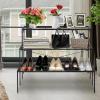 imageGRAFFY 3Tier Metal Plant Stand Heavy Duty Flower Display Rack Plant Stands for Indoor Plants Multiple Stair Style Plant Stand for Yard Patio Balcony Garden
