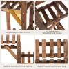imageGRAFFY 5 Tier Wood Plant Stand IndoorOutdoor Corner Plant Shelf Flower Rack Stand for Multiple Plants 6 Potted Organize Shelves for Living Room GardenBalconyPatioYard