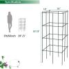 imageGRAFFY Pack of 4 Plant Cage Support Folding Tomato Cage Standing Metal Shelf for Climbing Plants 4 Pack of Tomato Trellis Plant Bed for Flower Vegetable ampamp Fruit Suitable for Garden ampamp Patio Lawn