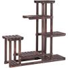 imageGRAFFY Plant Stand for Multiple Plants 6 Tier Wood Plant Shelf Flower Stand Indoor ampamp Outdoor Plant Holder Plant Rack for Apartment Patio Balcony