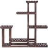 imageGRAFFY Plant Stand for Multiple Plants 6 Tier Wood Plant Shelf Flower Stand Indoor ampamp Outdoor Plant Holder Plant Rack for Apartment Patio Balcony