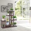 imageGRAFFY Plant Stand for Multiple Plants 6 Tier Wood Plant Shelf Flower Stand Indoor ampamp Outdoor Plant Holder Plant Rack for Apartment Patio Balcony