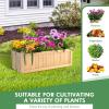 imageGRAFFY Raised Garden Bed Folding Wood Planter Box wRemovable Bottom ampamp Drainage Elevated Planter for Flower Herb Vegetable Fruit Plant Container for Grass Lawn Patio Backyard 275quotD x 12quotW x 10quotH275D x 12W x 10H