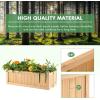 imageGRAFFY Raised Garden Bed Folding Wood Planter Box wRemovable Bottom ampamp Drainage Elevated Planter for Flower Herb Vegetable Fruit Plant Container for Grass Lawn Patio Backyard 275quotD x 12quotW x 10quotH275D x 12W x 10H