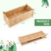 imageGRAFFY Raised Garden Bed Folding Wood Planter Box wRemovable Bottom ampamp Drainage Elevated Planter for Flower Herb Vegetable Fruit Plant Container for Grass Lawn Patio Backyard 275quotD x 12quotW x 10quotH275D x 12W x 10H