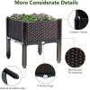 imageGRAFFY Set of 4 Raised Garden Bed Kits Elevated Garden Beds with SelfWatering Design Raised Garden Boxes for Flowers Vegetables and Herbs Planting Box Container for Patio Yard Balcony WhiteBrown