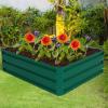 imageGRAFFY Steel Raised Garden Bed Reinforced Plant Growing Container for Vegetable Flower Herb Plants Outdoor Grass Patio Lawn Garden Beds Box 47quot L x 355quot W x 120quot H40L x 32W x 120H