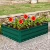 imageGRAFFY Steel Raised Garden Bed Reinforced Plant Growing Container for Vegetable Flower Herb Plants Outdoor Grass Patio Lawn Garden Beds Box 47quot L x 355quot W x 120quot H47L x 355W x 120H