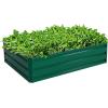 imageGRAFFY Steel Raised Garden Bed Reinforced Plant Growing Container for Vegetable Flower Herb Plants Outdoor Grass Patio Lawn Garden Beds Box 47quot L x 355quot W x 120quot H47L x 355W x 120H