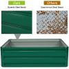 imageGRAFFY Steel Raised Garden Bed Reinforced Plant Growing Container for Vegetable Flower Herb Plants Outdoor Grass Patio Lawn Garden Beds Box 47quot L x 355quot W x 120quot H40L x 32W x 120H