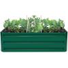 imageGRAFFY Steel Raised Garden Bed Reinforced Plant Growing Container for Vegetable Flower Herb Plants Outdoor Grass Patio Lawn Garden Beds Box 47quot L x 355quot W x 120quot H40L x 32W x 120H