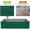 imageGRAFFY Steel Raised Garden Bed Reinforced Plant Growing Container for Vegetable Flower Herb Plants Outdoor Grass Patio Lawn Garden Beds Box 47quot L x 355quot W x 120quot H47L x 355W x 120H