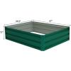 imageGRAFFY Steel Raised Garden Bed Reinforced Plant Growing Container for Vegetable Flower Herb Plants Outdoor Grass Patio Lawn Garden Beds Box 47quot L x 355quot W x 120quot H47L x 355W x 120H