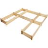 imageGRAFFY UShaped Wooden Raised Garden Beds Outdoor Wood Elevated Planter Box Garden Container for Vegetable Flower Planting Bed for Grass Lawn Patio Backyard