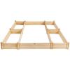 imageGRAFFY UShaped Wooden Raised Garden Beds Outdoor Wood Elevated Planter Box Garden Container for Vegetable Flower Planting Bed for Grass Lawn Patio Backyard