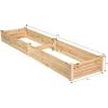 imageGRAFFY Wood Raised Garden Bed Elevated Planter Box Outdoor Flower Vegetable Bed Planting Container for Vegetable Flower Herb for Grass Lawn Patio Backyard 97quot L x 25quot W x 10quot H