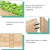 imageGRAFFY Wood Raised Garden Bed Elevated Planter Box Outdoor Flower Vegetable Bed Planting Container for Vegetable Flower Herb for Grass Lawn Patio Backyard 97quot L x 25quot W x 10quot H