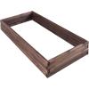 imageGRAFFY Wood Raised Garden Bed Elevated Planter Box with Open Bottom Design Outdoor Planting Bed for Vegetable Flower Rectangular Planter for Grass Lawn Patio Backyard 47Lx24Wx9H