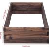 imageGRAFFY Wood Raised Garden Bed Elevated Planter Box with Open Bottom Design Outdoor Planting Bed for Vegetable Flower Rectangular Planter for Grass Lawn Patio Backyard 47Lx24Wx9H
