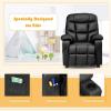 imageKids Recliner Kids Recliner Chair w 2 Cup Holders PU Leather Chairs Comfy wAdjustable Backrest ampamp 3 Pockets Toddler Furniture Sofa for Boys Girls Aged 3Black