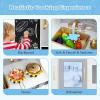 imagePlay Kitchen Wooden Kids Pretend Cooking Toy with Microwave Fridge Easy Bake Oven ChalkboardampampIce Maker Kids Kitchen Playset Toys for Girls ampamp Boys Ages 3 PinkWhite  Golden