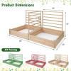 imageRaised Garden Bed with 3 Trellis ampamp 2 Planter Boxes 88L x 45W x 43H Outdoor Rectangular Raised Beds Wooden Gardening Planter for Climbing Vines Flowers Herbs Vegetables Fruits