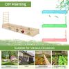 imageRaised Garden Bed with Trellis Elevated Gardening Bed with Divided Space for Flower Vegetables Fruits Climbing Plants Outdoor Wooden Planter Box Kit for Yard Patio 93quot L x 25quot W x 40quot