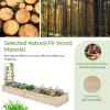 imageRaised Garden Bed with Trellis Elevated Gardening Bed with Divided Space for Flower Vegetables Fruits Climbing Plants Outdoor Wooden Planter Box Kit for Yard Patio 93quot L x 25quot W x 40quot