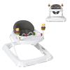 imageBaby Walker Collapsible Baby Activity Walker with Walking Toys ampamp 3Levels Adjustable Height Comfy High Back Seated Baby Walker with Wheels for Boys ampamp Girls GreyGrey