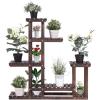 imageGRAFFY Plant Stand for Multiple Plants 6 Tier Wood Plant Shelf Flower Stand Indoor ampamp Outdoor Plant Holder Plant Rack for Apartment Patio Balcony
