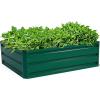 imageGRAFFY Steel Raised Garden Bed Reinforced Plant Growing Container for Vegetable Flower Herb Plants Outdoor Grass Patio Lawn Garden Beds Box 47quot L x 355quot W x 120quot H40L x 32W x 120H
