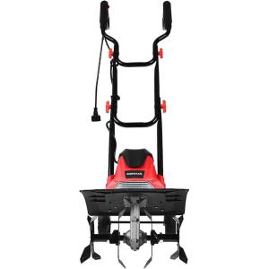 imageGRAFFY 10 Amp Electric Garden Tiller Rototillers Tool with 14 Inch Tilling Width ampamp 9 Inch Working Depth Corded Electric Tiller and Cultivator for Garden Lawn Digging Weed Removal