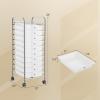 image10Drawer Rolling Storage Cart Trolley wLockable 360 Wheels 10 Removable PP Drawers Sturdy Metal Frame Rolling Utility Cart Perfect for Home Office Classroom ClearClear
