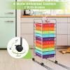 image10Drawer Rolling Storage Cart Trolley wLockable 360 Wheels 10 Removable PP Drawers Sturdy Metal Frame Rolling Utility Cart Perfect for Home Office Classroom ClearMultiColored