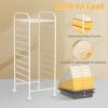 image10Drawer Rolling Storage Cart Trolley wLockable 360 Wheels 10 Removable PP Drawers Sturdy Metal Frame Rolling Utility Cart Perfect for Home Office Classroom ClearYellow